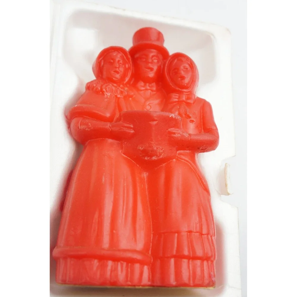 Avon Christmas Carollers Pomander Red Wax Festive Garlands Vintage‎ Good 1970s